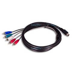 SatelliteSale DirecTV AV Component Replacement Cable PVC Black Cord (6 feet)