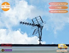 Flash Sale 4K HDTV Antenna Outdoor VHF UHF 200 Mile with Mounting Hardware