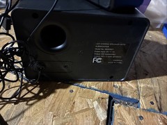 Used Speakers Monster Speakers Black with Cables