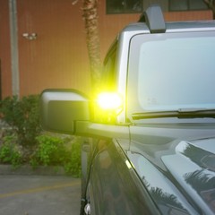 8Pcs AUXBEAM 4″ LED Driving Pods Light Bar Amber Yellow Fog Work Ditch Lights