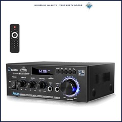 Bluetooth 5.0 Audio Amplifier with USB/SD Card Support and Remote Control