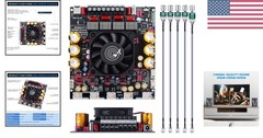 2.1 Channel Bluetooth Amplifier Board, 300W x2 Stereo Class D Home Audio Amp …