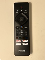 NEW Original Philips S4X-RF439B Android TV Remote Netflix YouTube Discovery+Tubi