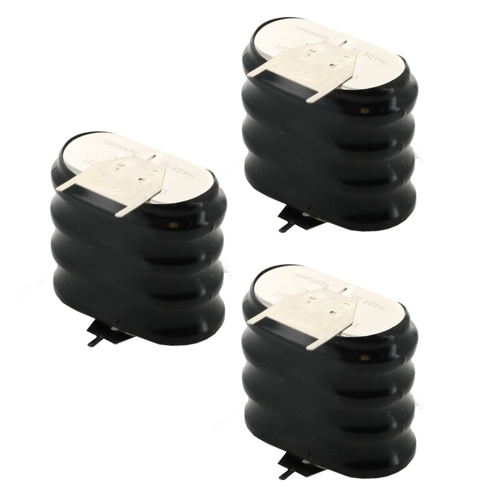 3x Exell 4/V150H 3 Pin 4.8V 150mAh NiMH Battery 55615304059