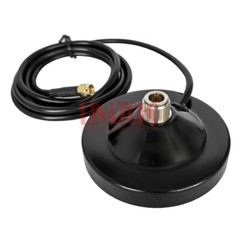 N Female Jack Socket Antenna Magnetic Base 90MM Diameter RG58U 2m Cable SMA Male