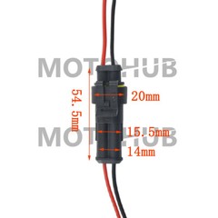 20X Car Waterproof Electrical Wire Cable Connector Male Female 2Pin Way Plug Kit