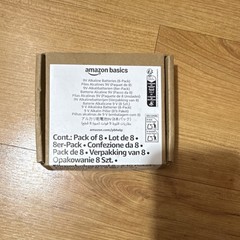 AmazonBasics 9V Alkaline Batteries Pack of 8, 9V Block Type, 9V Voltage