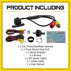 Mount Bracket Car Backup Reverse Camera Rear View Parking Plate License System