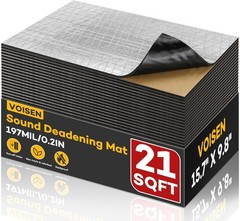 VOISNE Sound Deading Material for Cars,197 197 mil-Aluminum 21 SqFt-28 Pack
