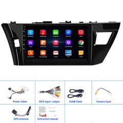Apple CarPlay GPS Navi Android 15 Car Stereo Radio For Toyota Corolla 2014-2016