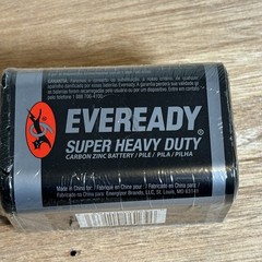 EVEREADY 6V Battery, Super Heavy Duty 6 Volt Battery, 1 Count
