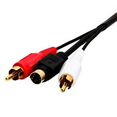S-Video & Dual 2 RCA Stereo Audio Video Cable DVD VCR TV – 75 FT / 100 FT Cmple