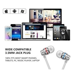 Headphone USB-C Wired HiFi Stereo Bass Earbuds With Mic