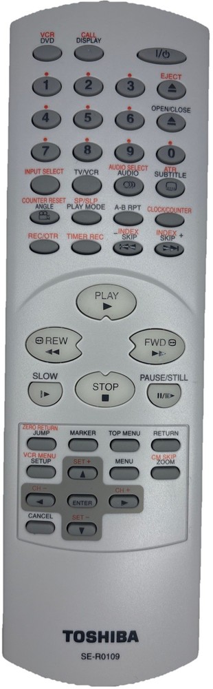 Toshiba SE-R0109 Dvd Remote—No Batteries—LIKENEW—8”x2.25”—SHIPS IN 24 HOURS—