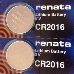 CR 2016 RENATA WATCH BATTERY (2 piece) ECR2016 FREE SHIPPING Authorized Seller