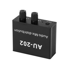 DC5-19V Stereo Mixer Audio Distributor for Headphone Power AMP Volume Control
