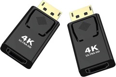 Displayport to HDMI Converter，DP to HDMI Adapter [2-Pack],3840x2160p Male to …