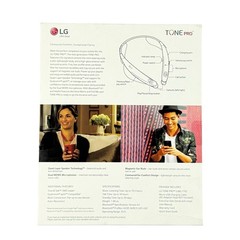 LG Tone Pro LBT770 Red Premium Wireless Stereo Headset In Original Open Box