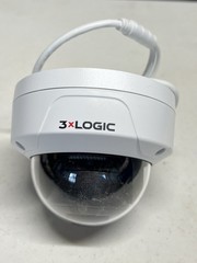 3xLOGIC VX-SMBK-D-01 IP/Network Dome PoE Wired Color Camera White