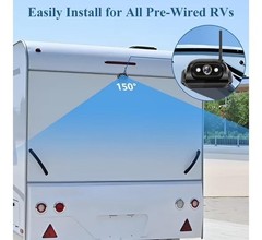 7″ Furrion-Compatible RV TRUC Backup Camera HD 1080P Night Vision Split Screen