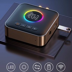 Bluetooth 5.4 Audio Receiver Transmitter FM USB 3.5MM AUX RCA Stereo HIFIAdapter