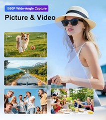Smart Glasses with Camera and Bluetooth – AI Glasses for Men Anti-Shake Real-…