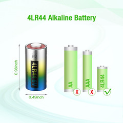 6 Volt Battery 4LR44 Dog Collar Batteries (10 Pack) 6V Alkaline Batteries 476A /