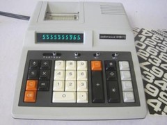 AWESOME 1979 OLIVETTI/UNDERWOOD 510PD RARE ELECTRONIC PRINTING CALCULATOR RARE