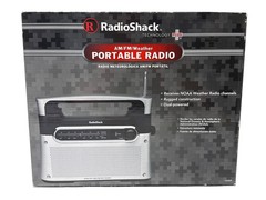 Vtg. Radio Shack Portable Analog AM FM WX Weather Radio 12-889 AC/DC 12v