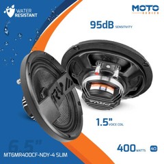 2x PRV 6.5 Motorcycle Speakers Waterproof 800W 4 Ohm MT6MR400CF Neo Carbon Fiber
