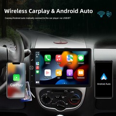 10.4″ 1 DIN Car Stereo Radio Carplay Android Auto Vertical Screen GPS + Camera
