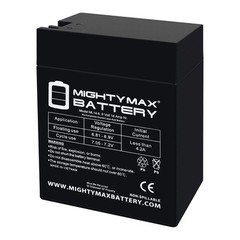 Mighty Max 6V, 14Ah, Fast-on , Replaces Parmak 901 Solar Powered Electric Fences