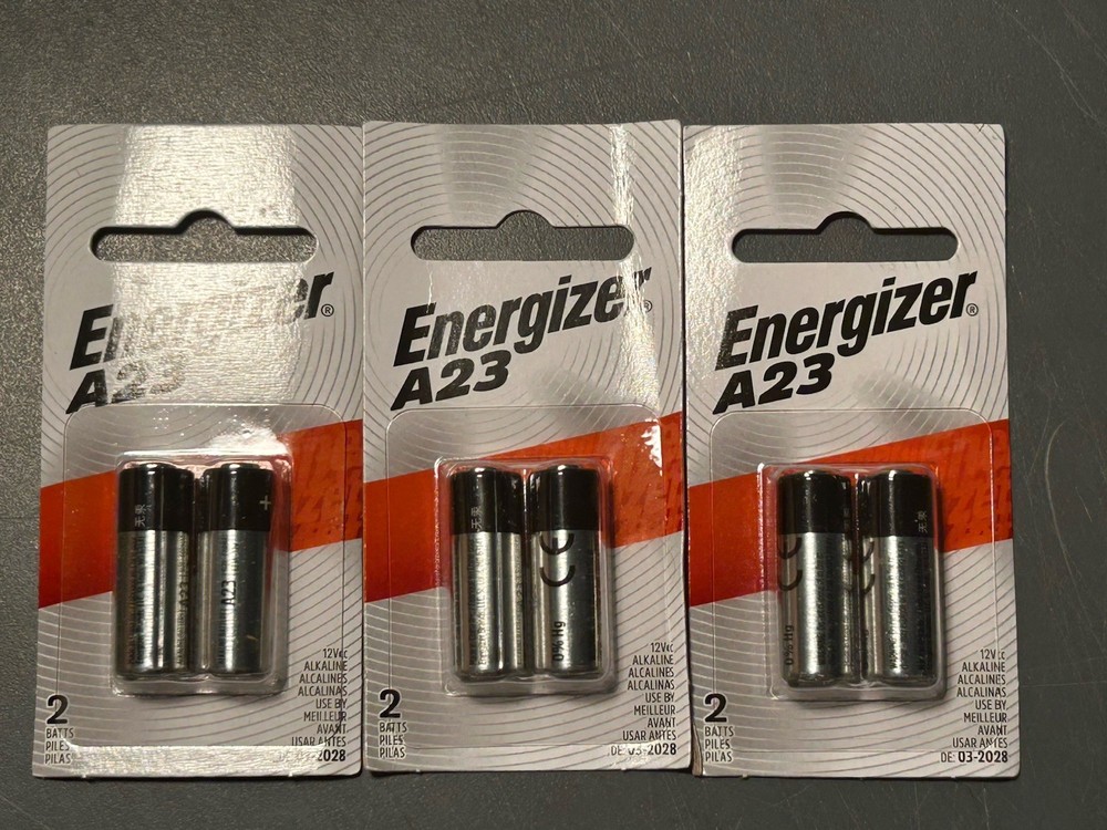 Energizer A23 Alkaline Batteries 6 Count Brand New Exp 3/2028