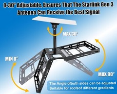 Adjustable Starlink Roof Ridge Mount Gen 3, Ybervont Starlink Mounting Kit Gen 3