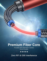 Optical Extension Cable 3 Foot, TOSLINK Male to Female Cable for Home Theater So