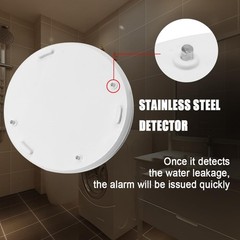 WER Water Leak Alarm Sensor, Battery Operated Leak Alert, 90dB Water Detector…