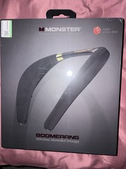 Monster Boomerang Neck Speaker Bluetooth Waterproof Voice Control Black/Gold
