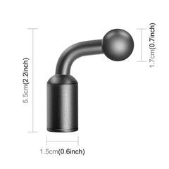 17mm Ball Head Adapter to 1/4″ Screw Hole Mount Converter For Tripod Selfie