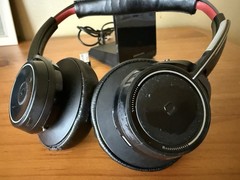 Plantronics PLT Focus Headset W/ Microphone With Charging Dock And USB Dongle