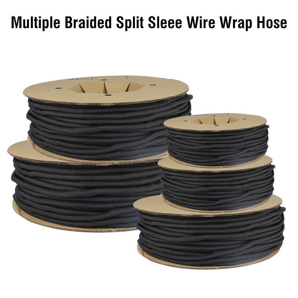 Split Loom Tube Self Wrap Sheathing Wire/Cord/Tube Reorganizer & Protective Lot