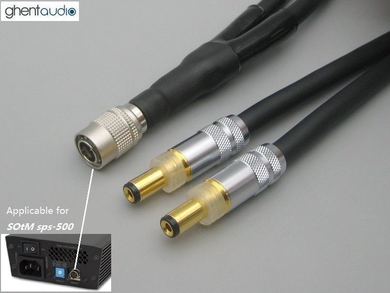 DC15—Hirose HR10A-7P-4P(73) to Oyaide DC Plugs 4S6 DC Y-Cable for SOtM sPS-500