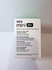Blink Mini 2K+ 2K Plug-In Security Camera White Newest Model NEW SEALED