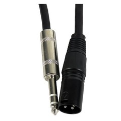 50ft XLR Male Cable Quarter Inch Stereo to 3-Pin Female Cables Audio Mixer Cable