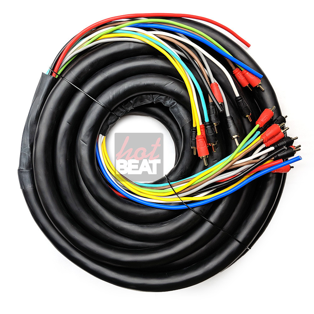 Car Audio Installation Kit 35 ft Professional Cable 13 Conductor COPPER “Medusa”