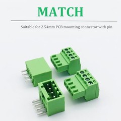 5 PCS 8 Pin 2.54mm Pitch Screw Terminal Block Connector 8 Pin Male Plug-5 PCS