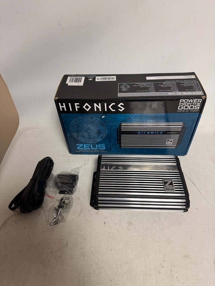 Hifonics ZRX1216.1DV2 Zeus ZRX V2 1200W Class D Mono Amplifier