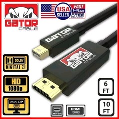 Mini Display Port DP Thunderbolt to HDMI Cable Adapter HD 4K for MacBook Surface