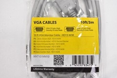 Lot of (10) StarTech.com 10 Ft. VGA HD15 MxM Computer Monitor Cables MXT101MM10