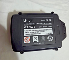 Battery Lot of 7 Open Box 20v 15v 3.5Ah 1.3Ah Rechargeable Lithium Cordless Pack