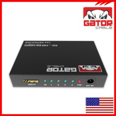 4K HDMI 2.0 Cable Repeater Mirror Splitter Amplifier HUB Box 3D 1 In 4 Out 1×4